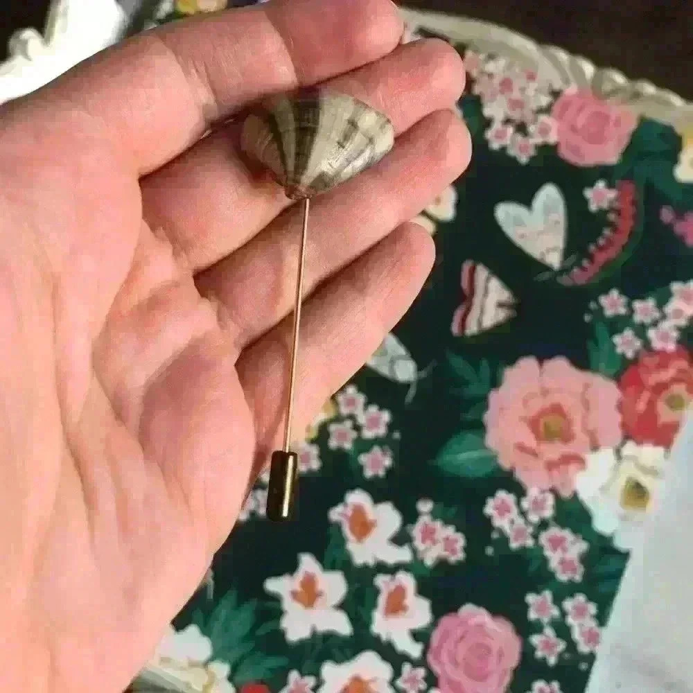 Small Beach Shell Stick Pin- free w any purchase